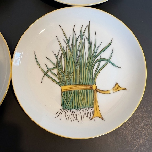 Vintage Taste Setter Herb Theme Salad Plates - Picture 4 of 10
